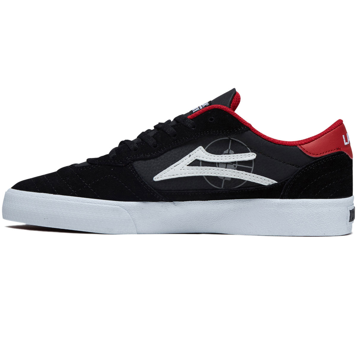 Lakai x Public Enemy Cambridge Shoes - Black/Red Suede image 2