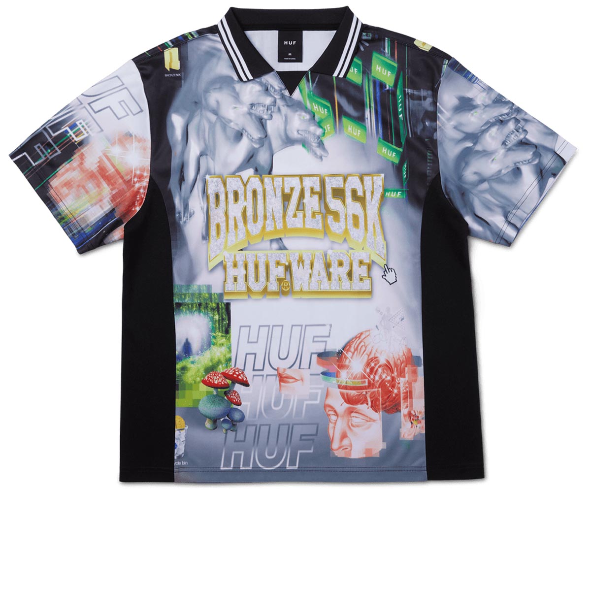 Huf x Bronze 56k Glitched Soccer Jersey - Multi image 2