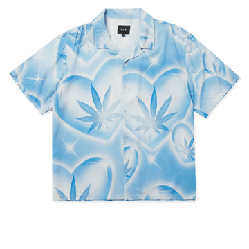 HUF Love In The Air Resort Shirt - Pool Blue