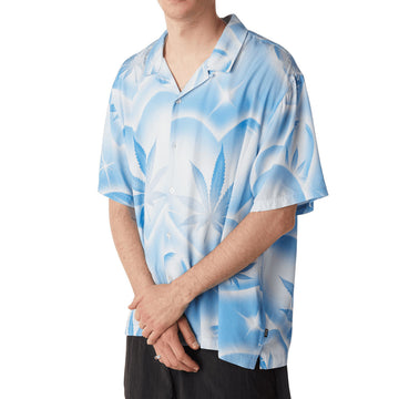 HUF Love In The Air Resort Shirt - Pool Blue