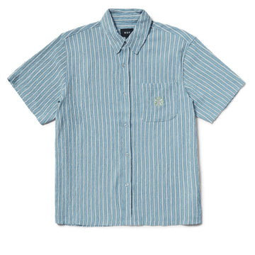 HUF Apollo Striped Shirt - Pool Blue