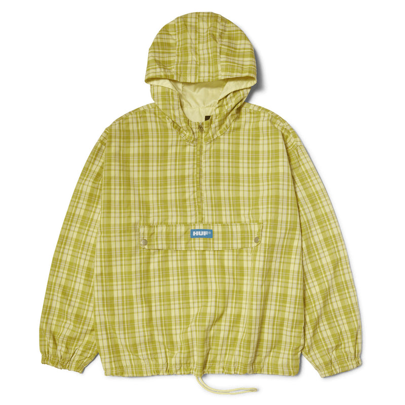 HUF Rivington Plaid Anorak Jacket - Tarragon