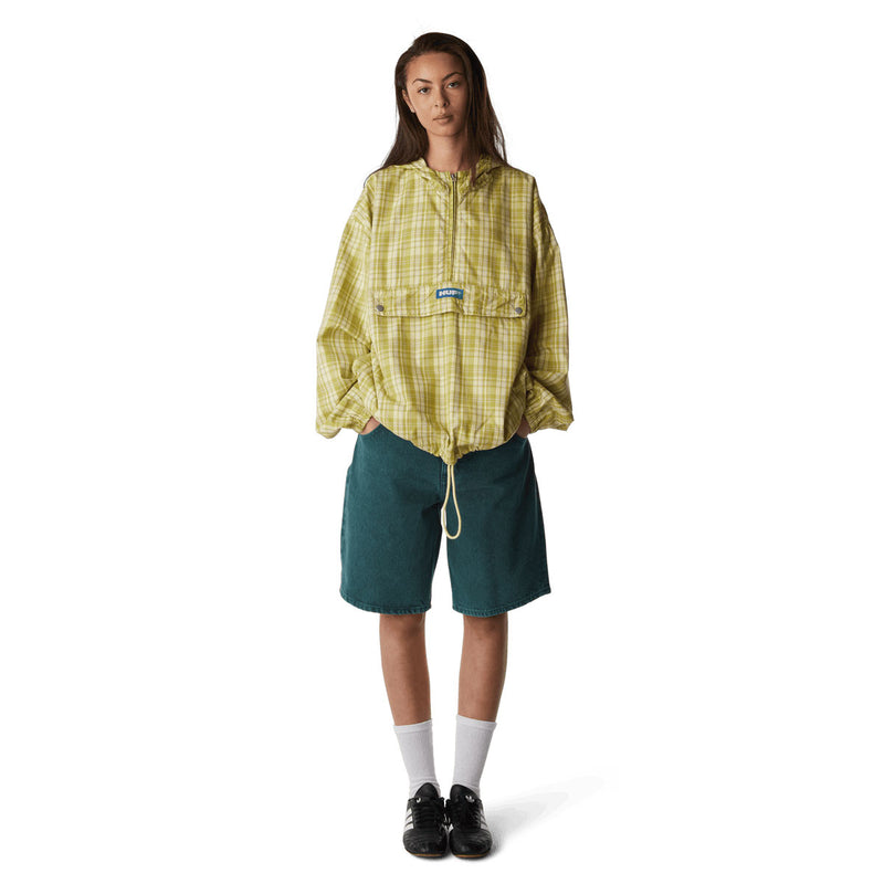 HUF Rivington Plaid Anorak Jacket - Tarragon