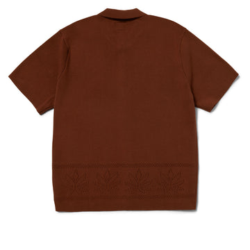 HUF Plantlife Perforated Knit Shirt - Sierra