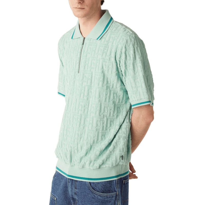 HUF Tether Jacquard Terry Shirt - Jade
