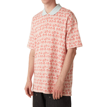 HUF Microdose Knit Polo Shirt - Red