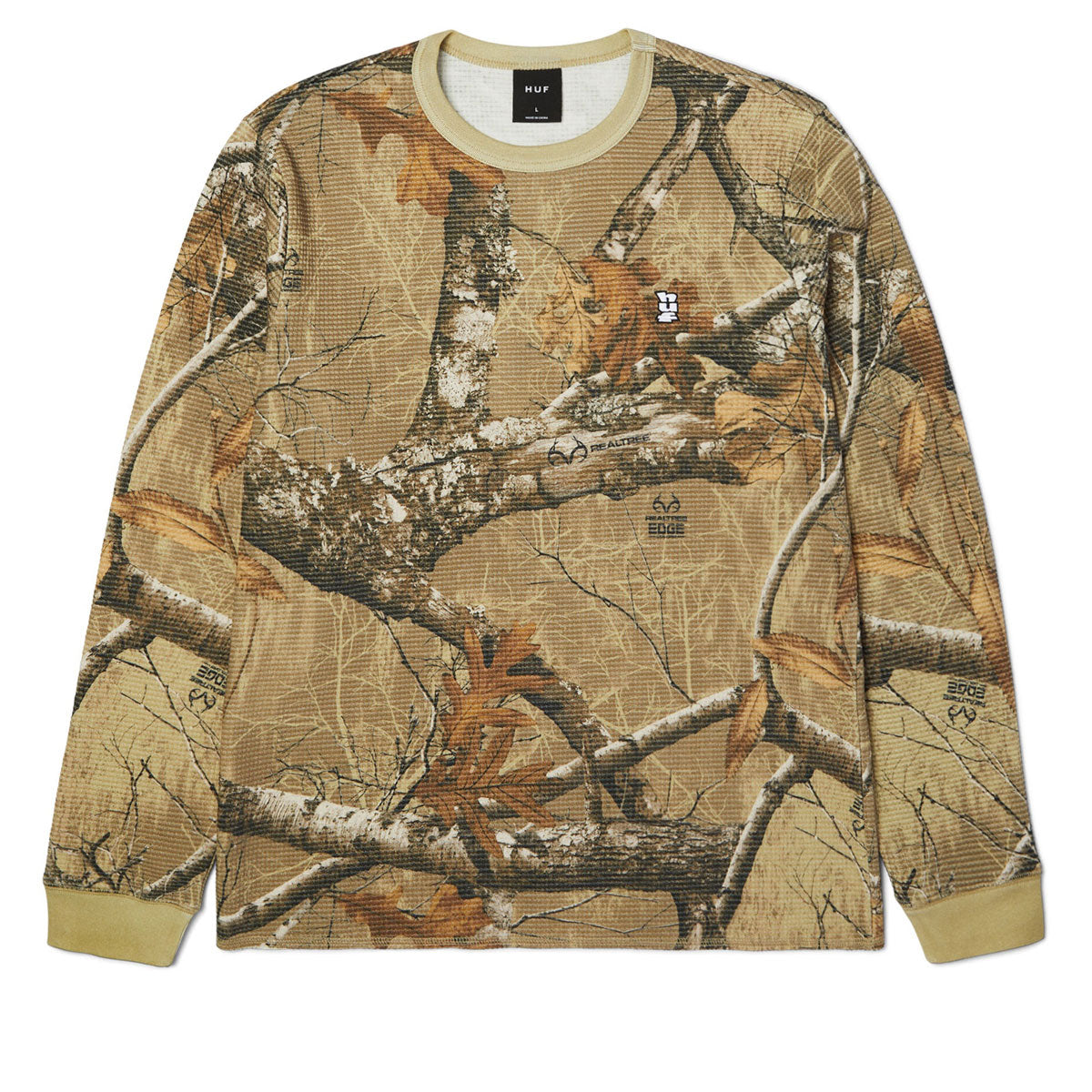 Huf x Realtree Megablast Long Sleeve Thermal Shirt - Desert image 1