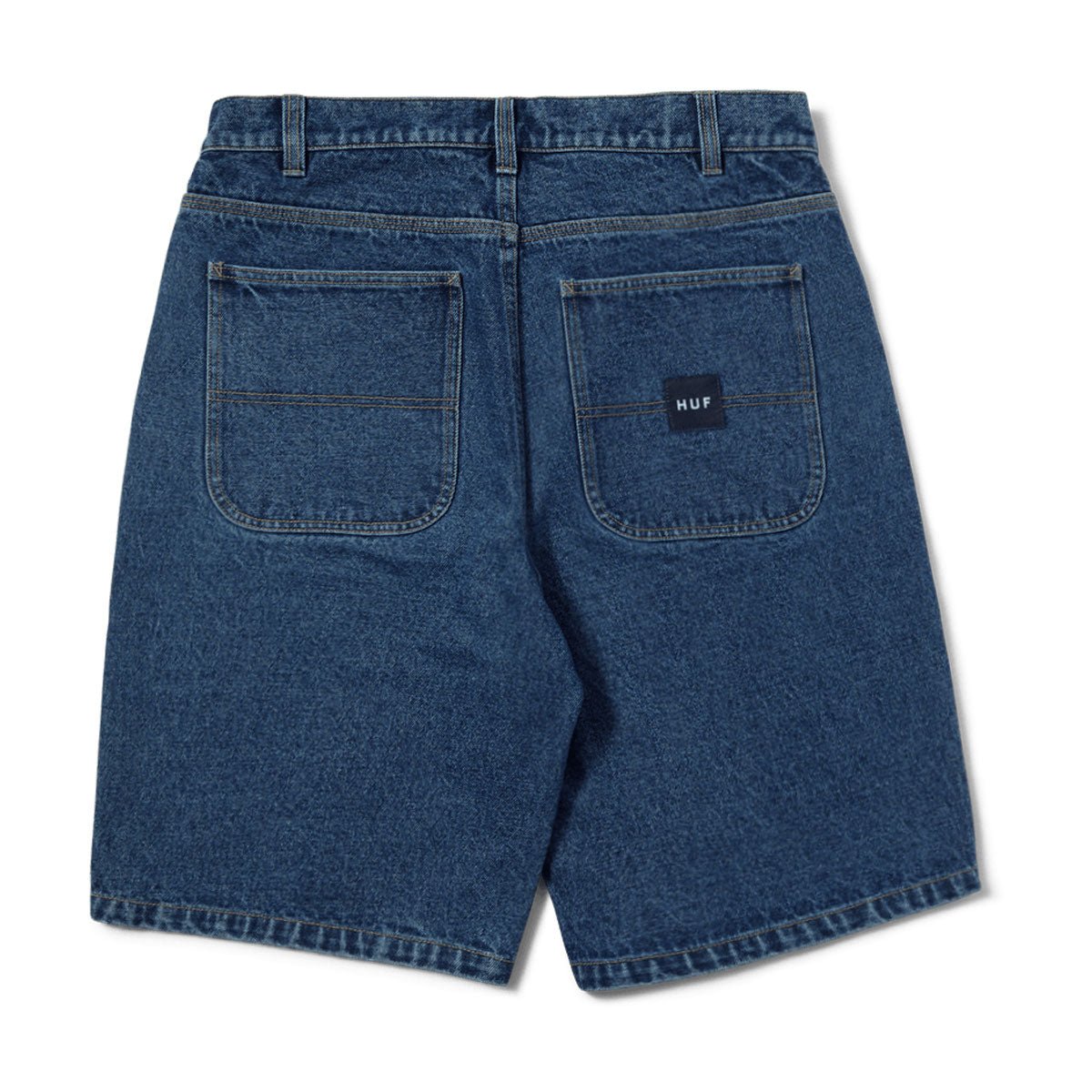 HUF Classic H Double Knee Denim Shorts - Stone Wash Indigo image 2