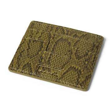 HUF Fuck It Snakeskin Cardholder Wallet - Green