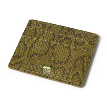 HUF Fuck It Snakeskin Cardholder Wallet - Green