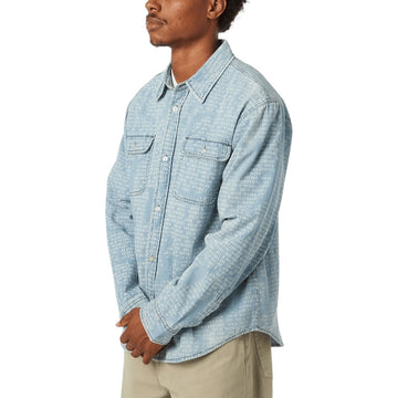 HUF Ceremony Long Sleeve Denim Shirt - Indigo