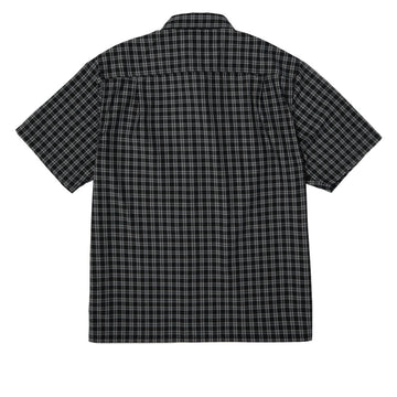 HUF Stretch Micro Plaid Shirt - Black