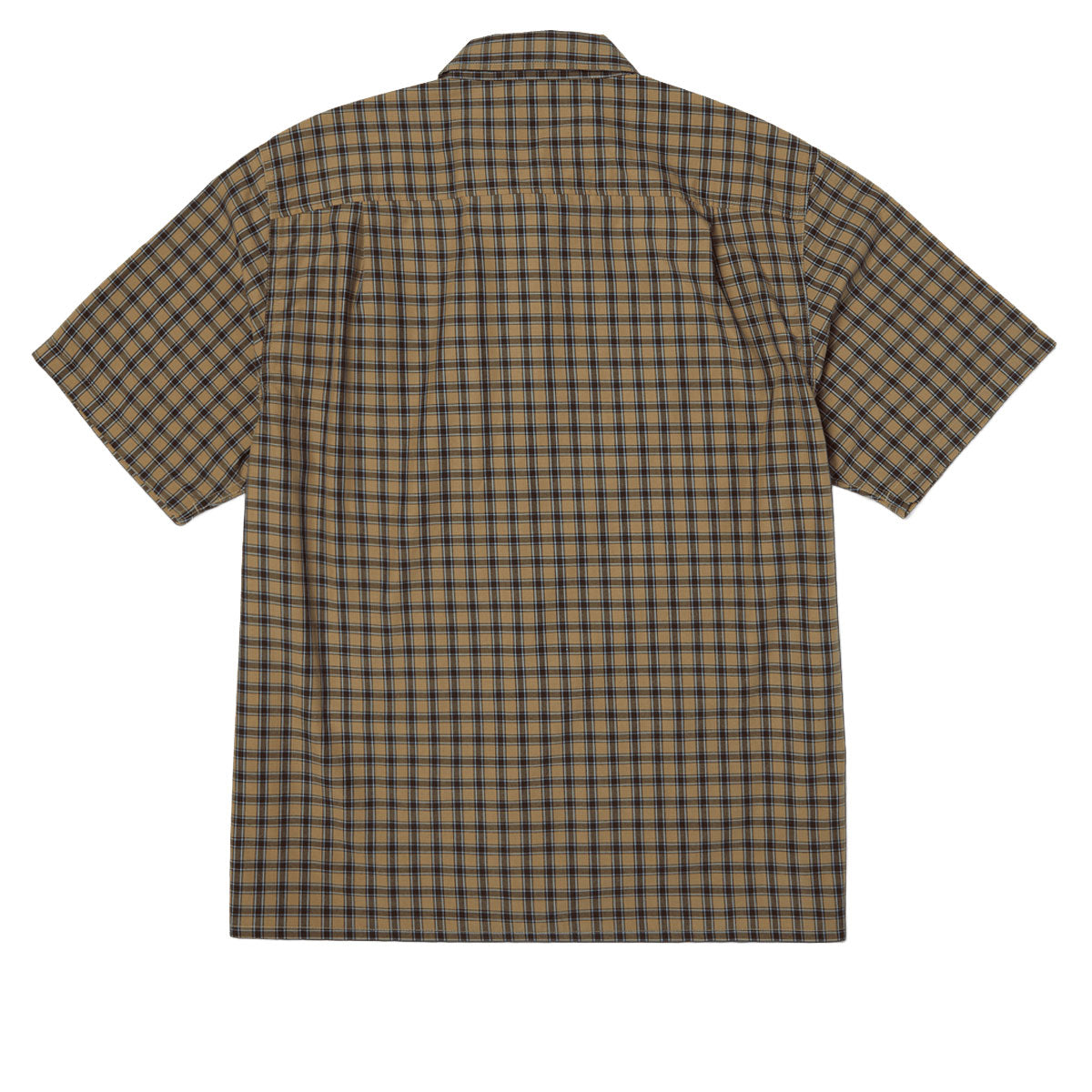HUF Stretch Micro Plaid Shirt - Clay image 4