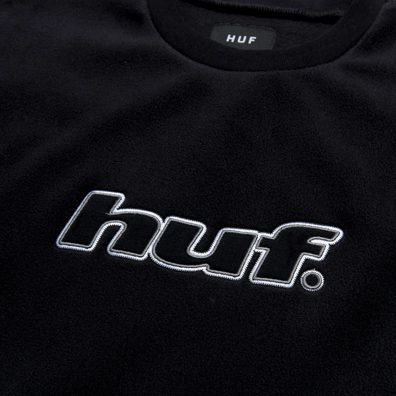 HUF H Dot Polar Fleece Sweatshirt - Black
