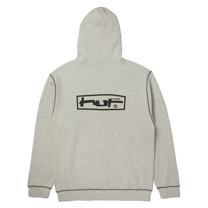HUF Stretch Zip Up Hoodie - Ash