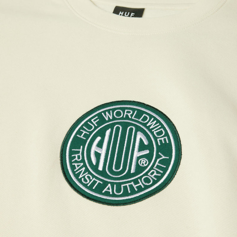 HUF Transit Authority Crew Sweatshirt - Bleach