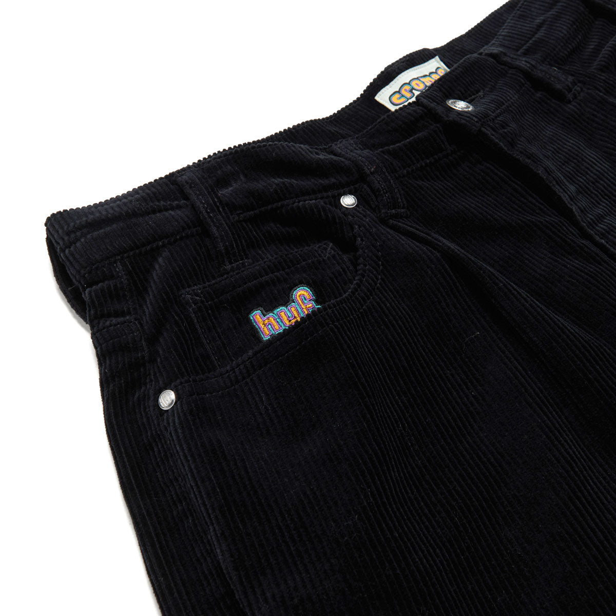 HUF Cromer Corduroy Pants - Black image 3