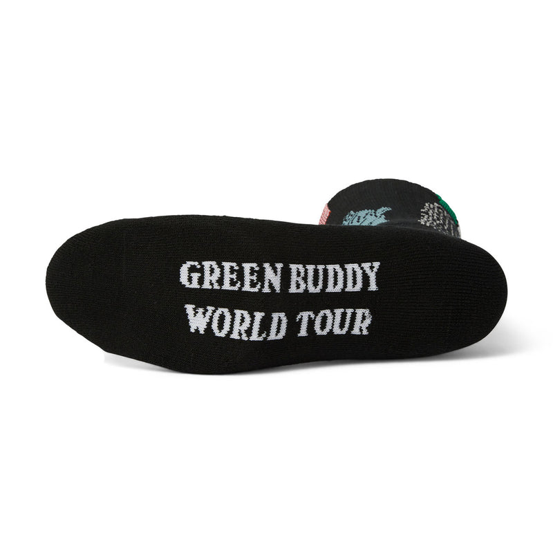 HUF Green Buddy Tourist Socks - Black