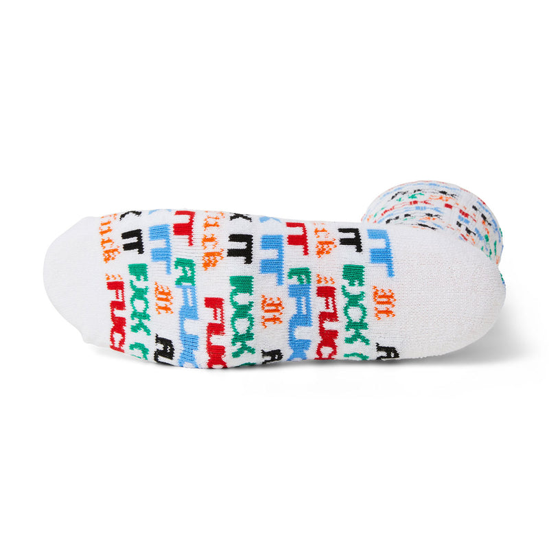 HUF Fuck It Flyer Socks - White