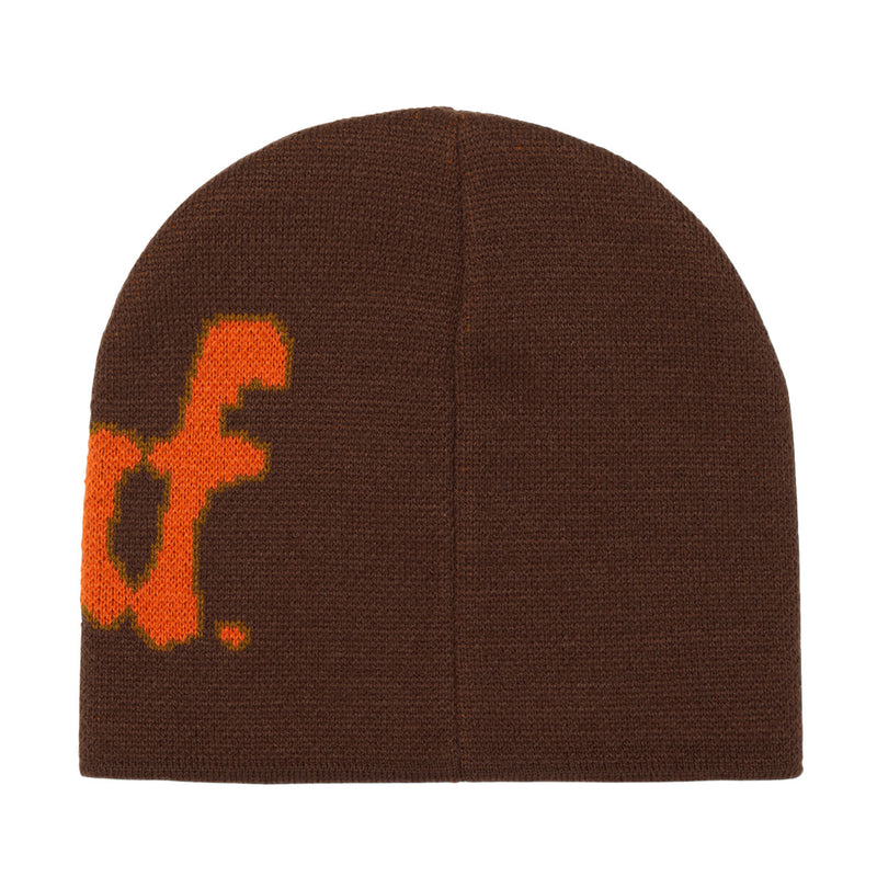 HUF Noble Skull Beanie - Chocolate