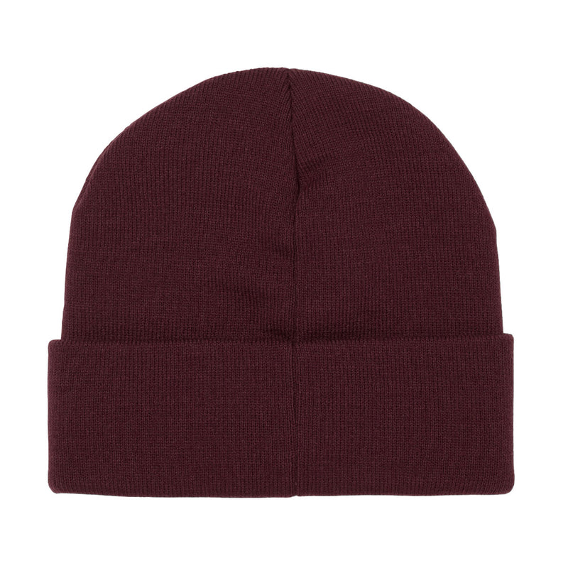 HUF All Caps Cuff Beanie - Burgundy