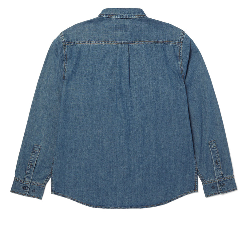 HUF Worldwide Clothiers Denim Long Sleeve Shirt - Indigo