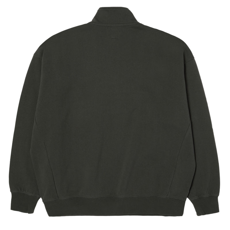HUF Arch Enzyme 1/4 Zip Fleece Sweater - Vintage Black