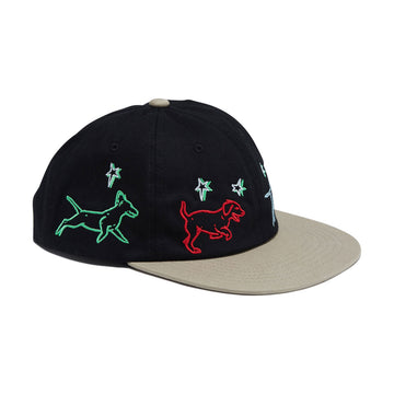 HUF Fetch 6 Panel Snapback Hat - Black