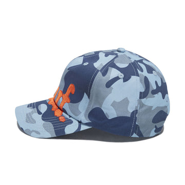 HUF Noble Camo 6 Panel Snapback Hat - Ice Blue