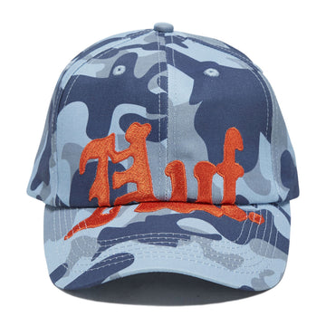 HUF Noble Camo 6 Panel Snapback Hat - Ice Blue