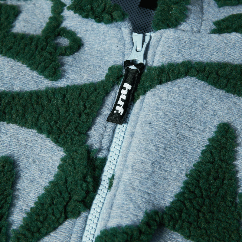 HUF H Star Repeat High Pile Jacket - Ice Blue