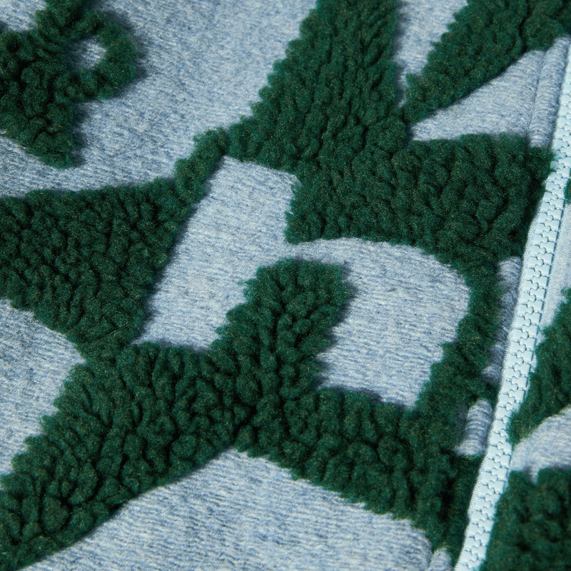 HUF H Star Repeat High Pile Jacket - Ice Blue