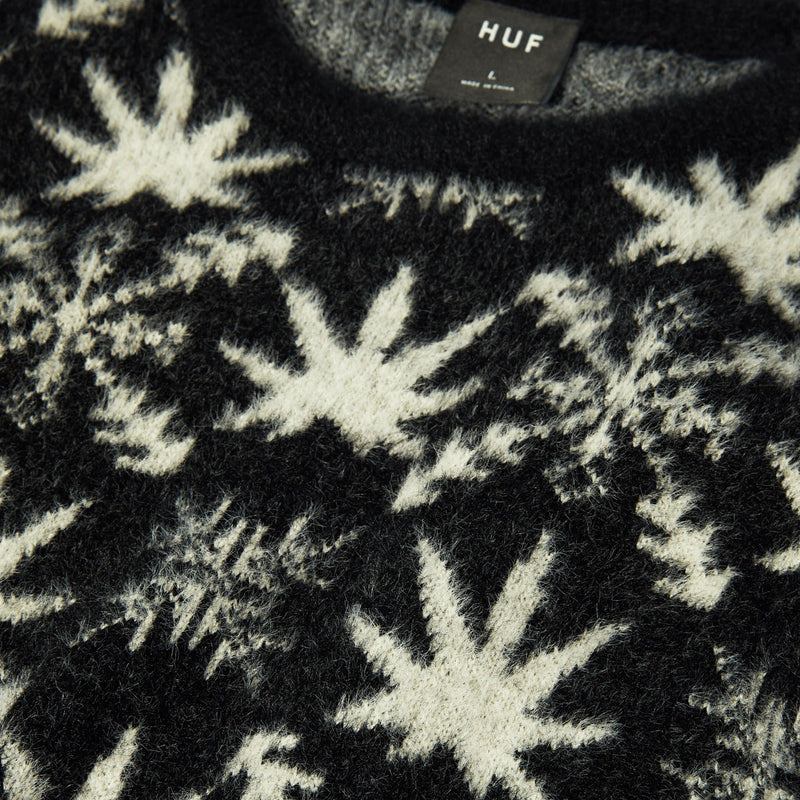 HUF Arctic Plantlife Crewneck Sweatshirt - Black