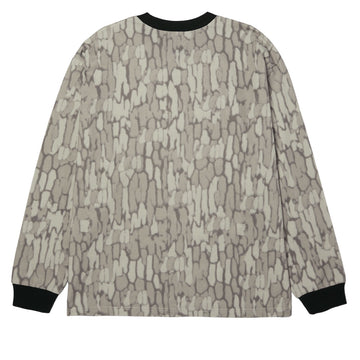 HUF Warped Camo Long Sleeve Knit T-Shirt - Muted Camo