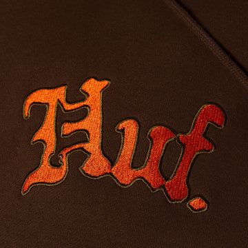 HUF Noble Hoodie - Chocolate