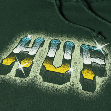 HUF Chrome Grit Hoodie - Forest Green