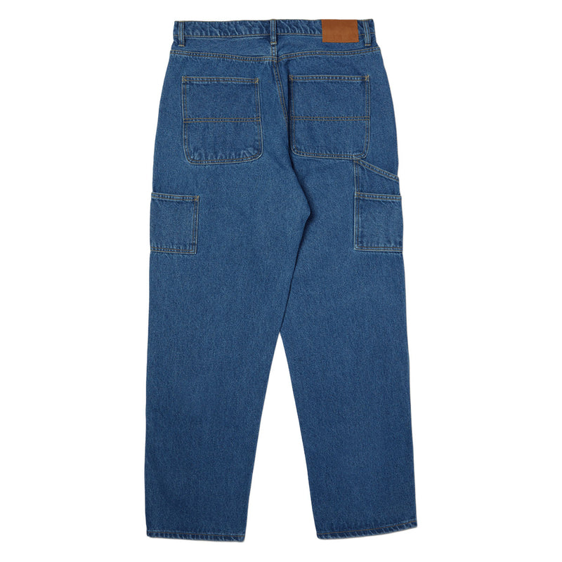 HUF Kinda Loose Double Knees Jeans - Stone Wash Indigo