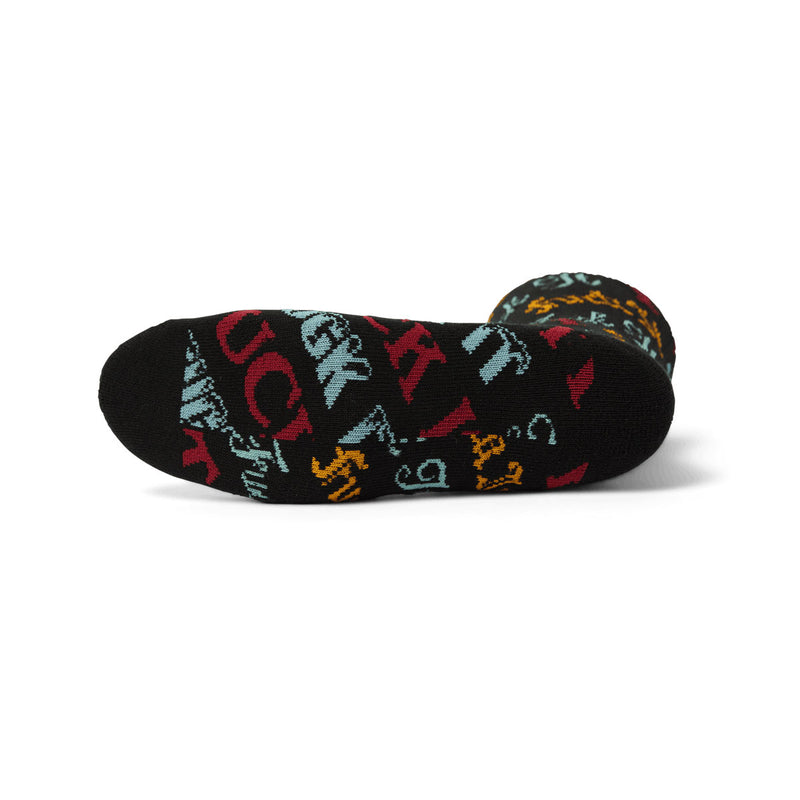 HUF Wintertime Fuck It Socks - Black