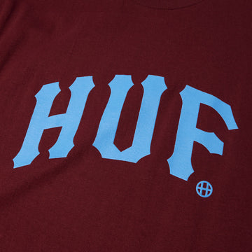 HUF Arch T-Shirt - Burgundy