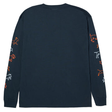 HUF Fetch Long Sleeve T-Shirt - Navy