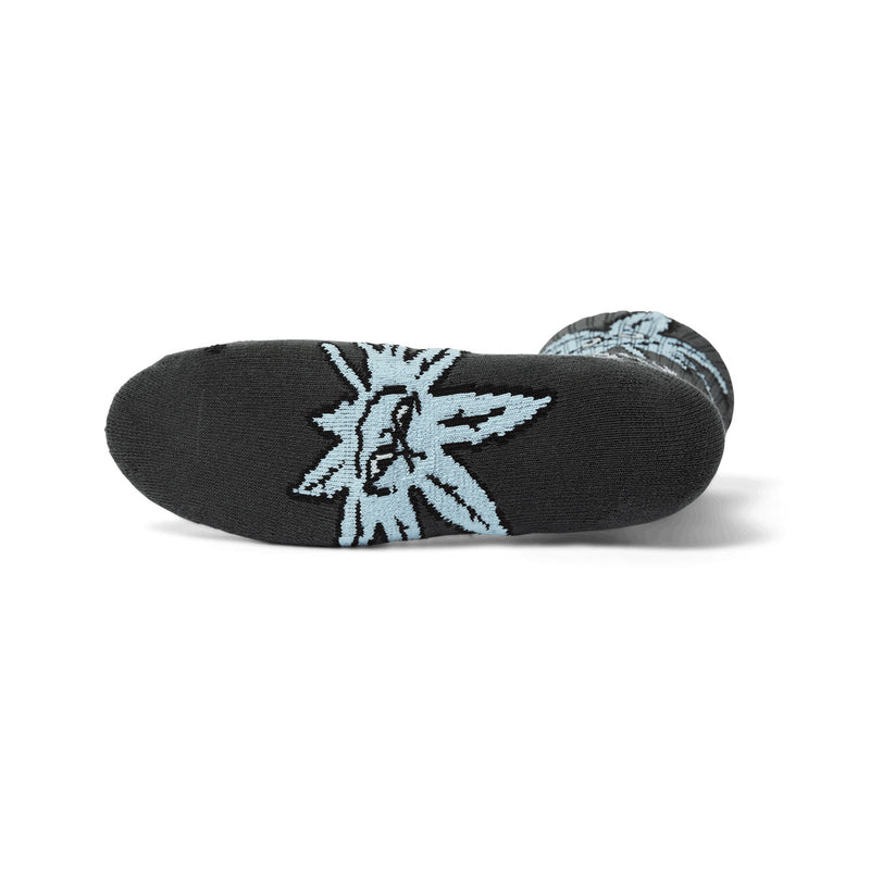 HUF Green Buddy Snowflakes Socks - Black