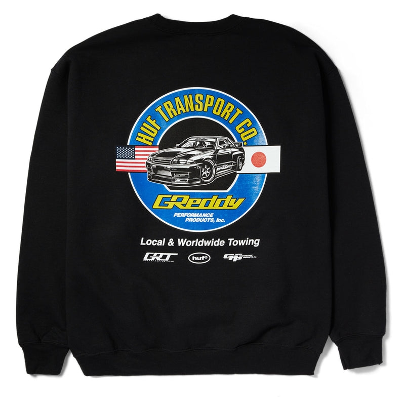 HUF x Greddy Transport Sweatshirt - Black