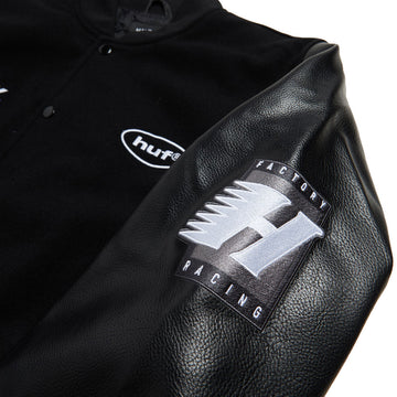 HUF x GReddy Varsity Jacket - Black