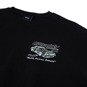 HUF x GReddy Retro Mod Sweatshirt - Black