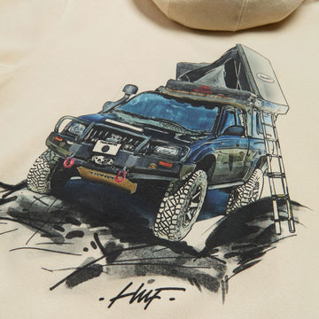 HUF x Toyota Trailhunter Tacoma Overland Hoodie - Sand