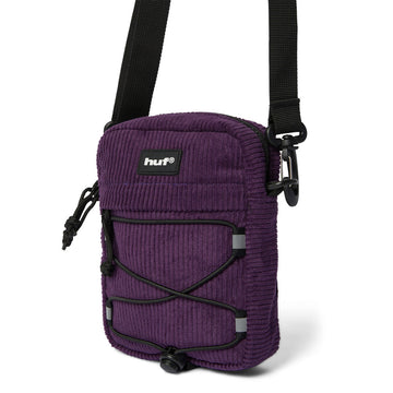 HUF Corduroy Bowery Side Bag - Dark Berry