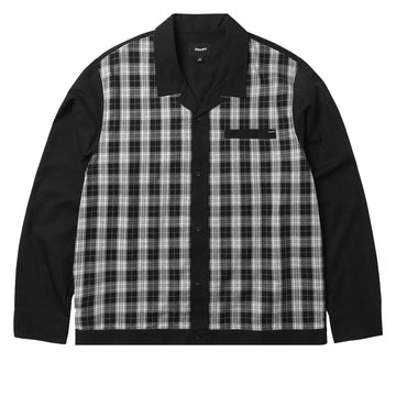 HUF Coolidge Plaid Long Sleeve Shirt - Black