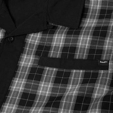 HUF Coolidge Plaid Long Sleeve Shirt - Black