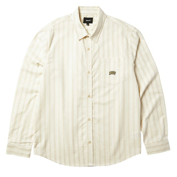 HUF Classic Arch Long Sleeve Oxford Shirt - Bleach