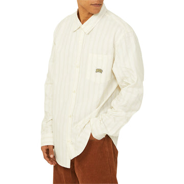 HUF Classic Arch Long Sleeve Oxford Shirt - Bleach
